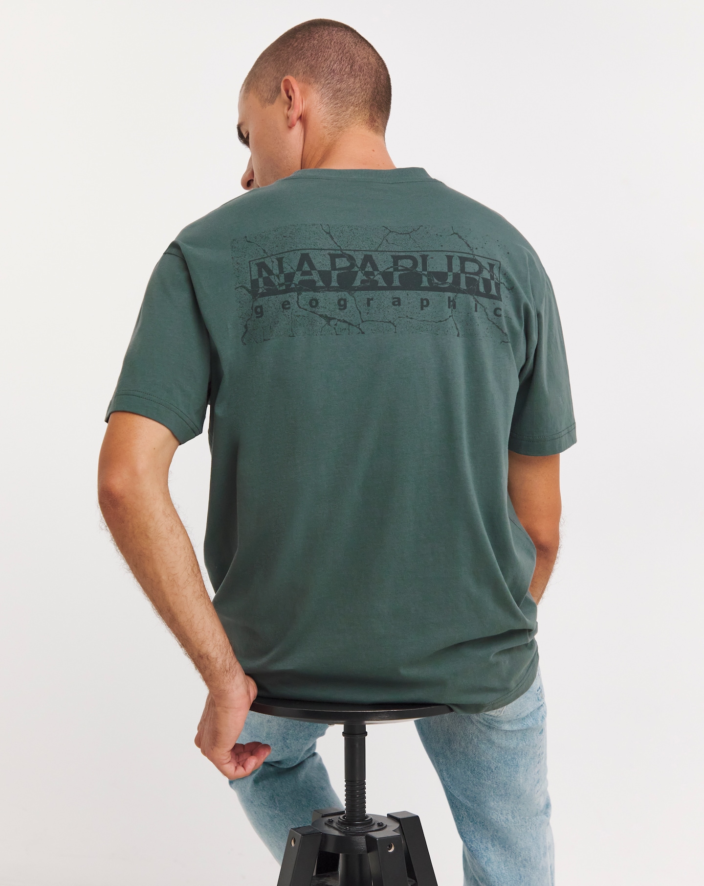 Napapijri Back Logo T-shirt - Khaki