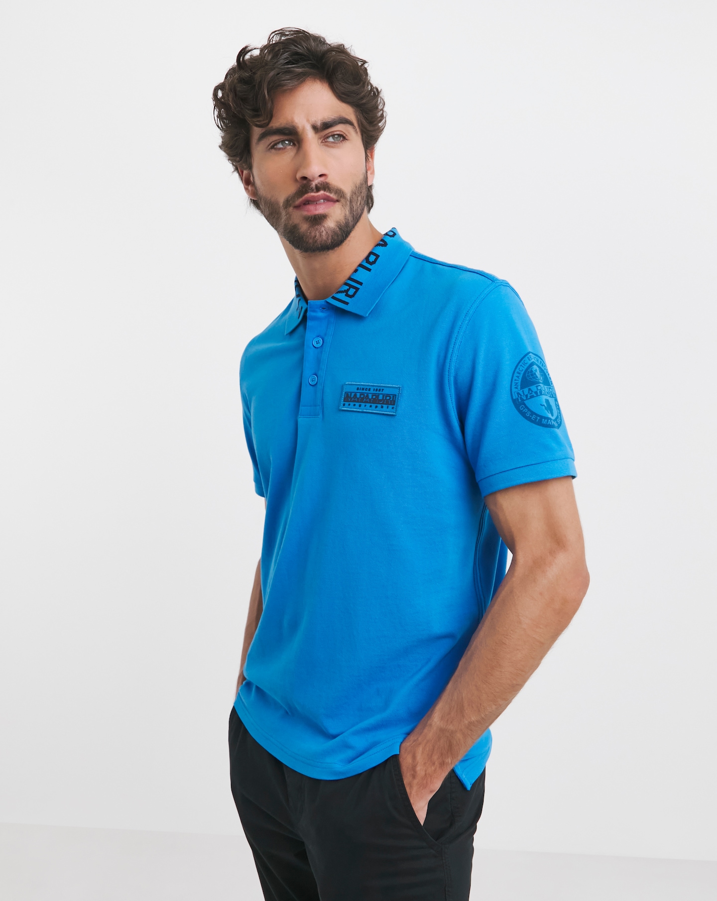 Napapijri Eamundsen Logo Polo - Blue