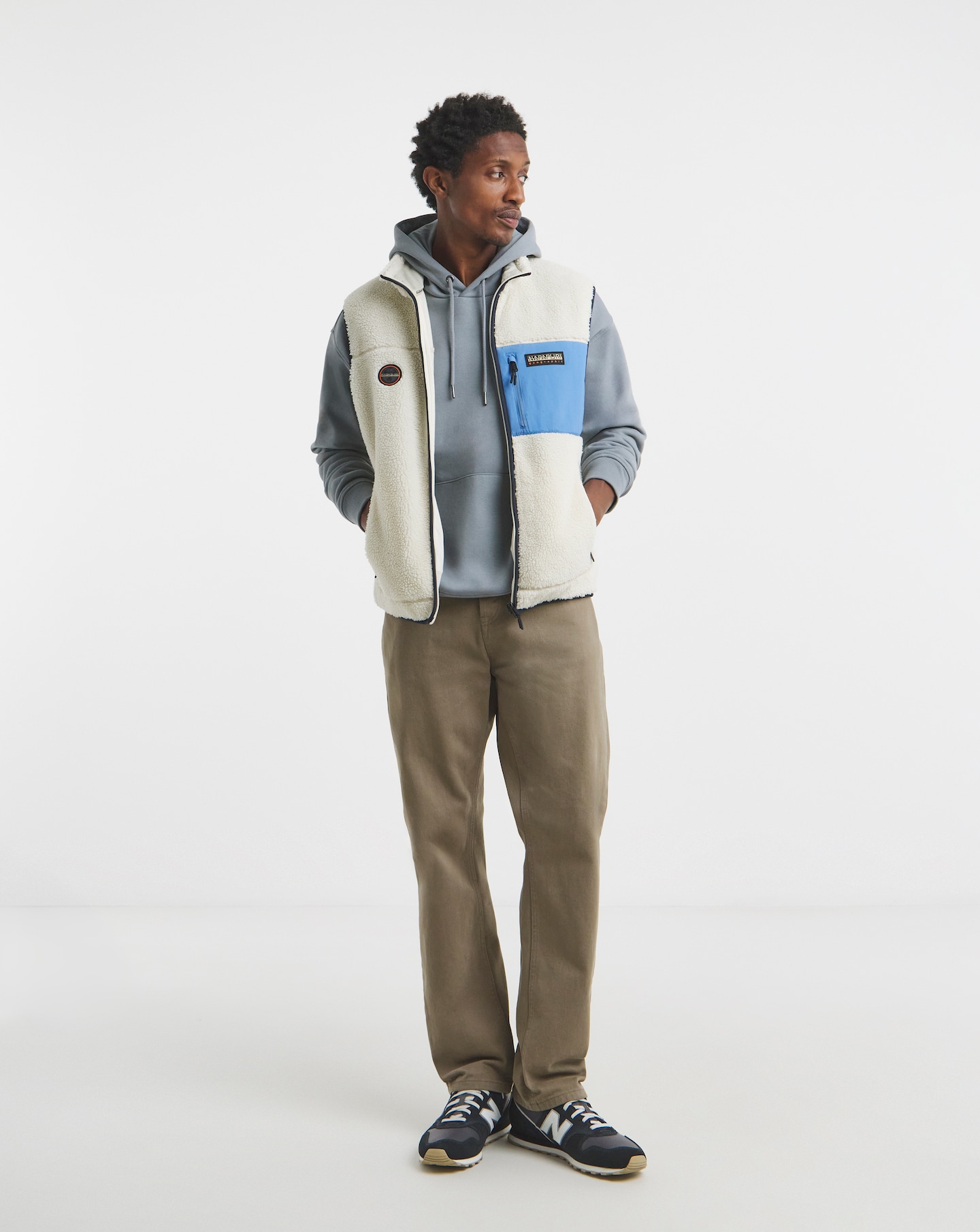 Napapijri Yupik Fleece Gilet - White