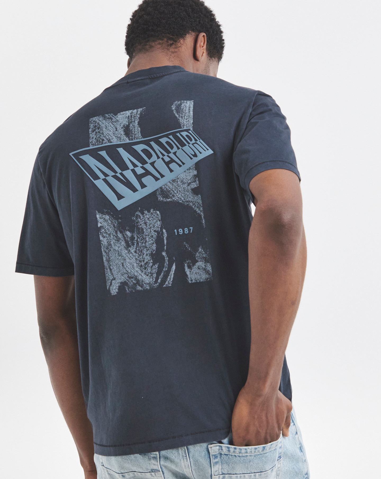 Napapijri Aren Graphic T-Shirt - Navy