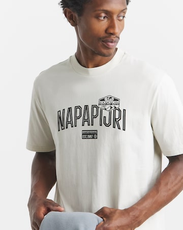 Napapijri Funes Graphic T-Shirt - White