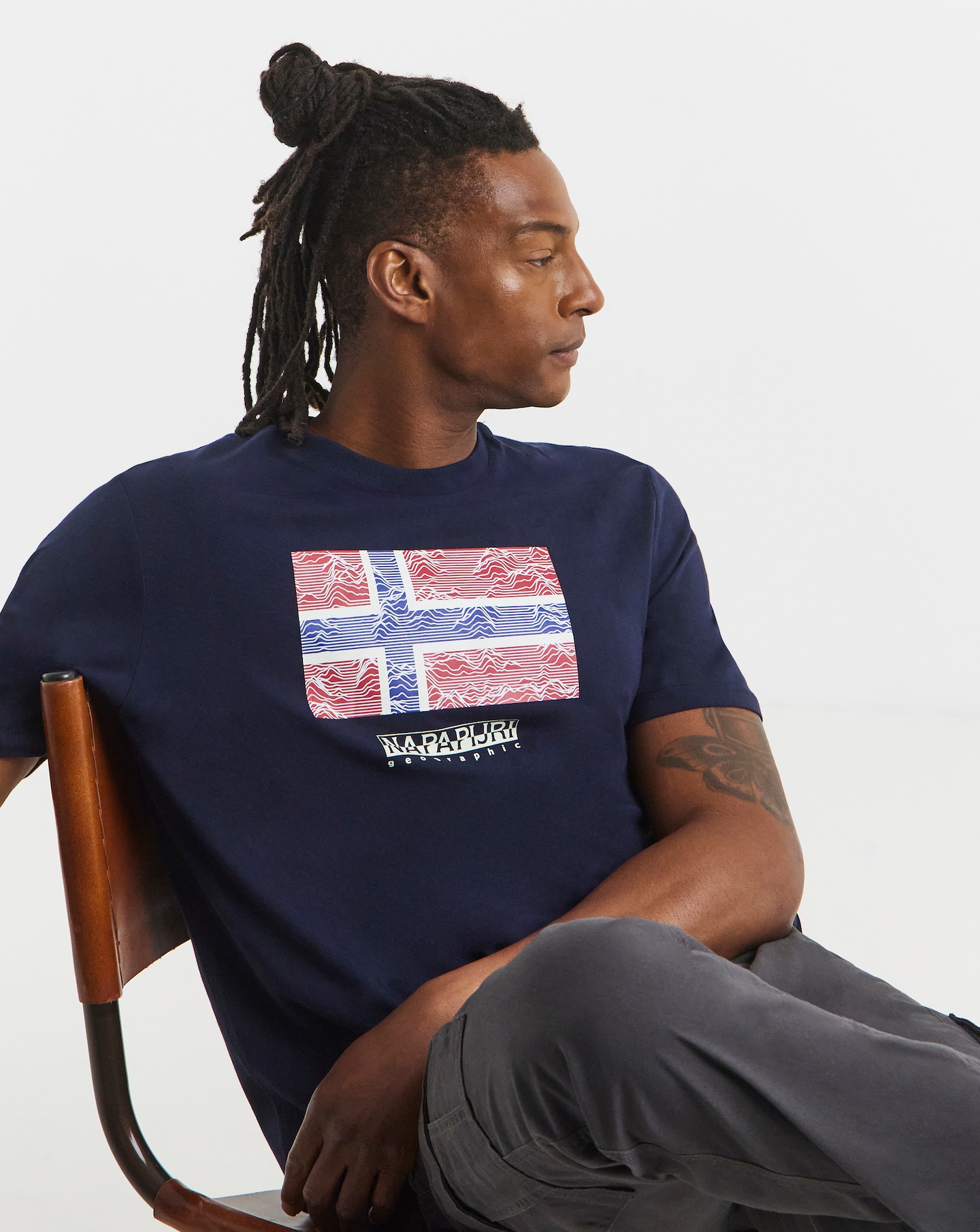 Napapijri Drapeau Flag Graphic T-Shirt