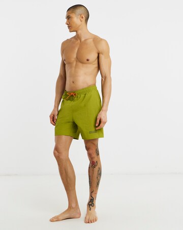 Napapijri Box Logo Swim Shorts - Green