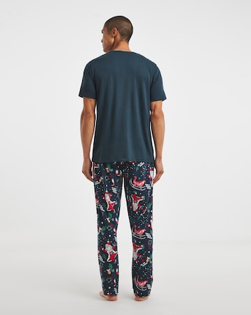 Western Santa Christmas Family Pyjamas - Mens