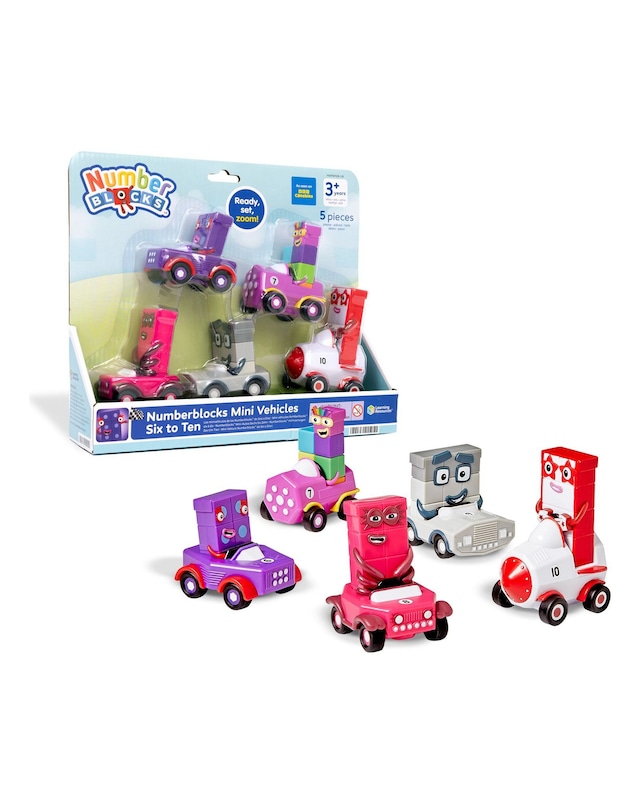 New In - Numberblocks 6-10 Mini Vehicles