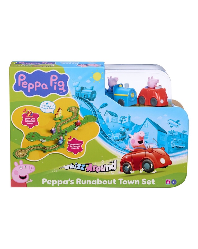 New In - Peppa Pig Whizz Around Runabout Town Set