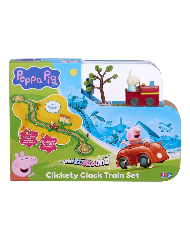 New In - PeppaPig Around Clickety Clack Train Set