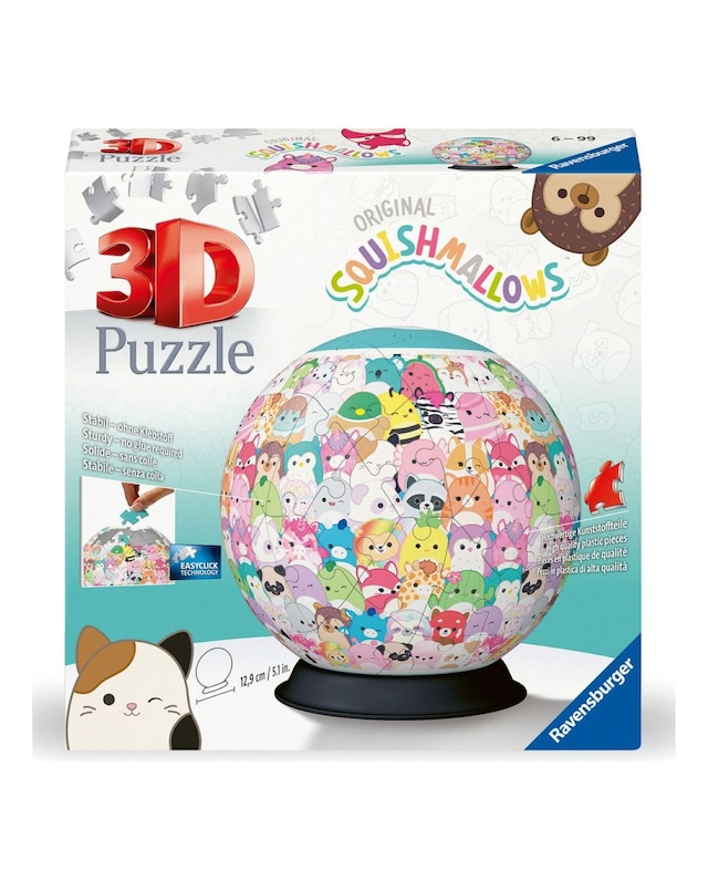 New In - Squishmallows 3D Puzzle Ball, 73pc