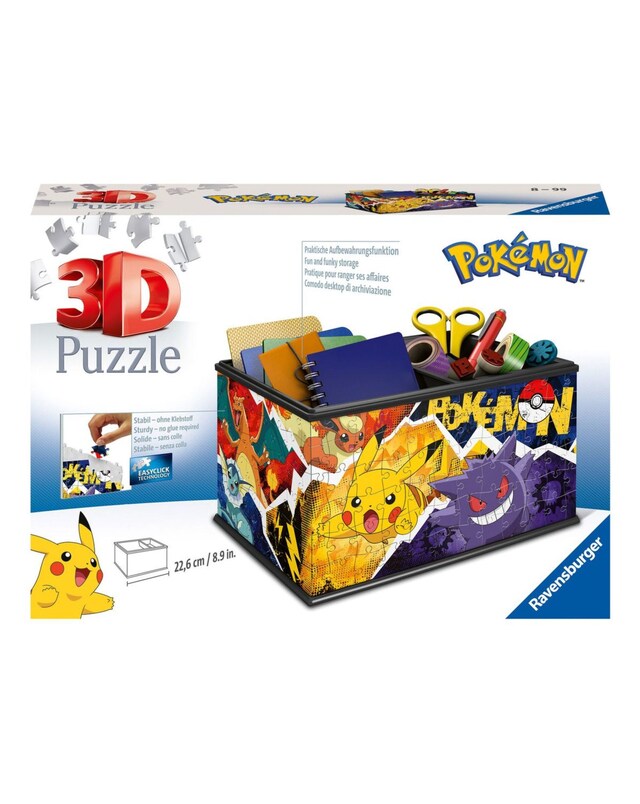 New In - Pokemon Storage Box 3D Puzzle, 216pc