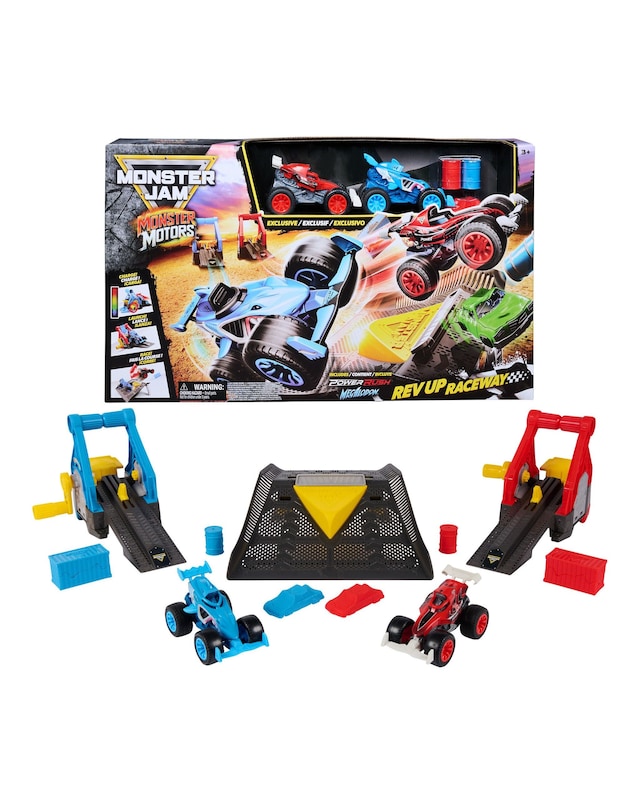 New In - Monster Jam 1:64 Motors Playset