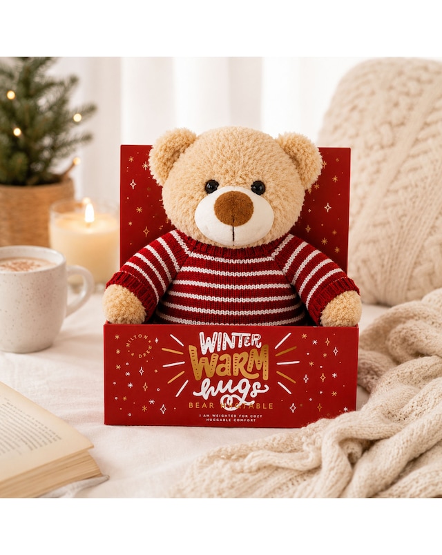 New In - Milton & Drew Heatable Christmas Teddy