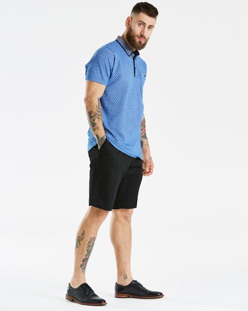Black Belted Slim Stretch Shorts