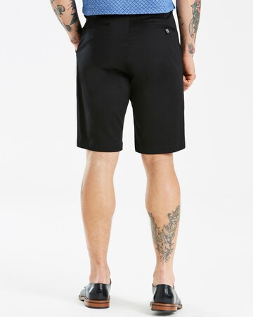 Black Belted Slim Stretch Shorts