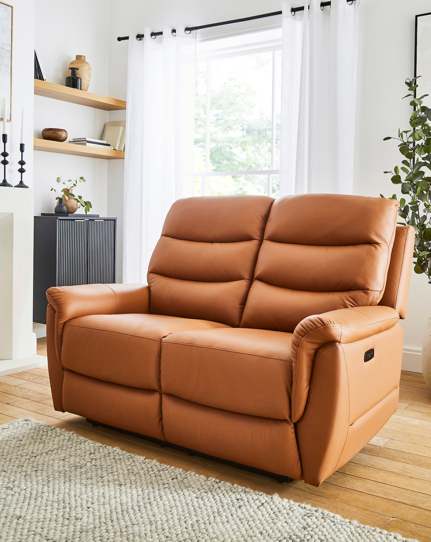 Dunne Faux Leather 2 Seater