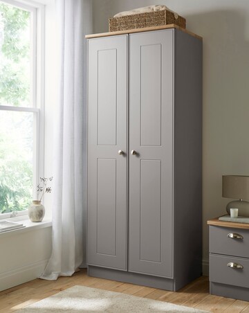 Brooke Ready Assembled 2 Door Wardrobe