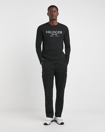 Tommy Hilfiger Long Sleeve Oversized Logo T-Shirt