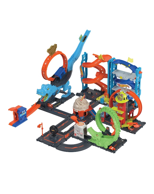 New In - Hot City Transforming Race Tower Playset