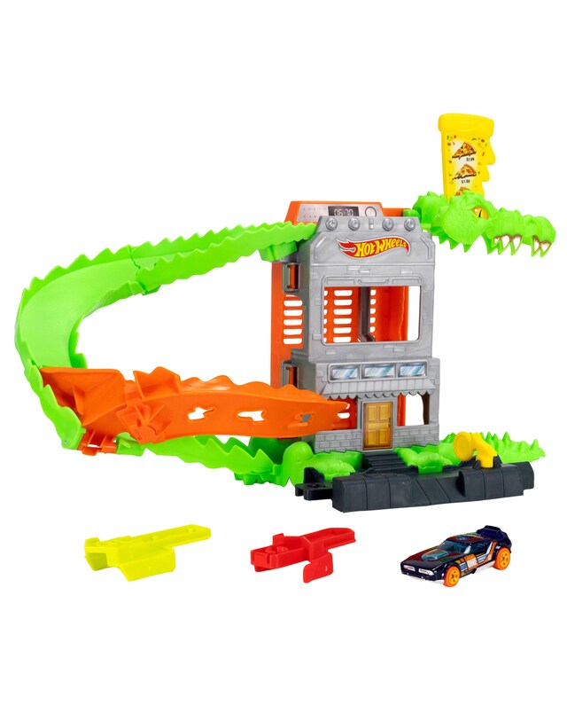 New In - Hot Wheels City Croc Pizza Attack