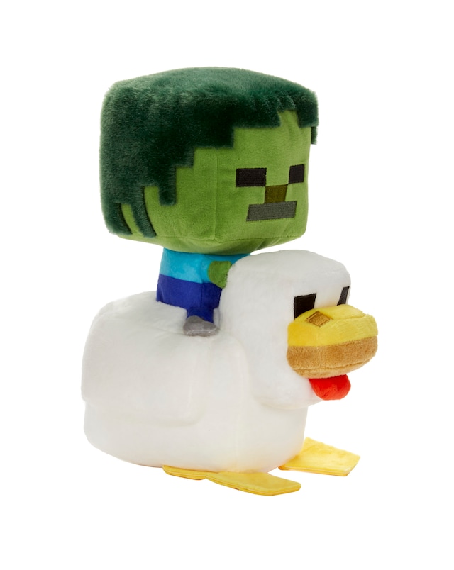 New In - Minecraft 8in Dlx Plush Chicken Jockey