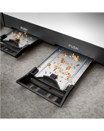 Tower Cavaletto Black and Rose Gold 4 Slice Toaster