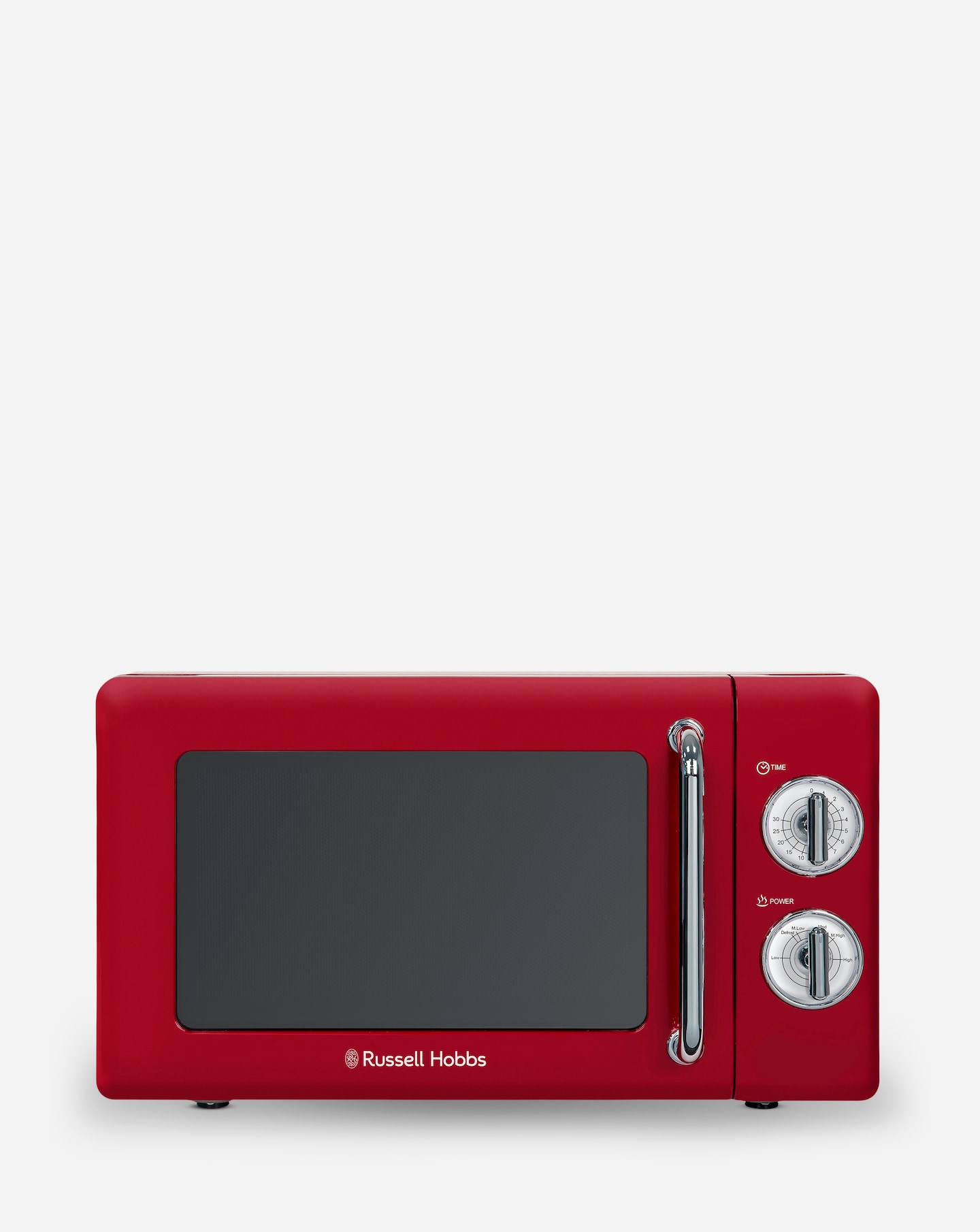 New In - Russell Hobbs Retro Microwave - Red