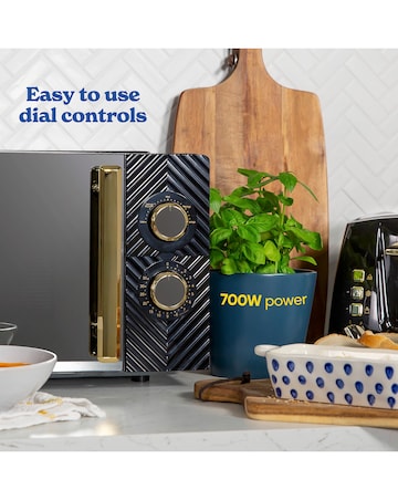 Russell Hobbs Groove 17 Litre Manual Microwave Black