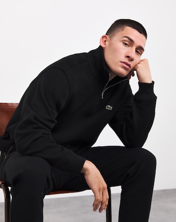 Lacoste Black Half Zip Sweat