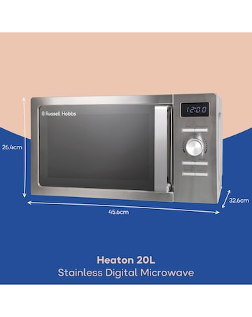 Russell Hobbs RHMD828SS 20L Digital Microwave - Stainless Steel