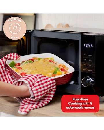 Russell Hobbs 23 Litre Black Flatbed Digital Microwave