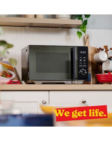 Russell Hobbs 23 Litre Black Flatbed Digital Microwave