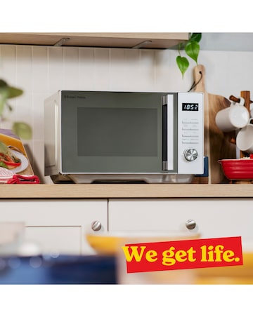 Russell Hobbs 23 Litre Silver Flatbed Digital Microwave