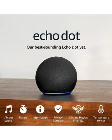 Amazon Echo Dot (5th Gen 2022) Smart Speaker with Ring Video Doorbell
