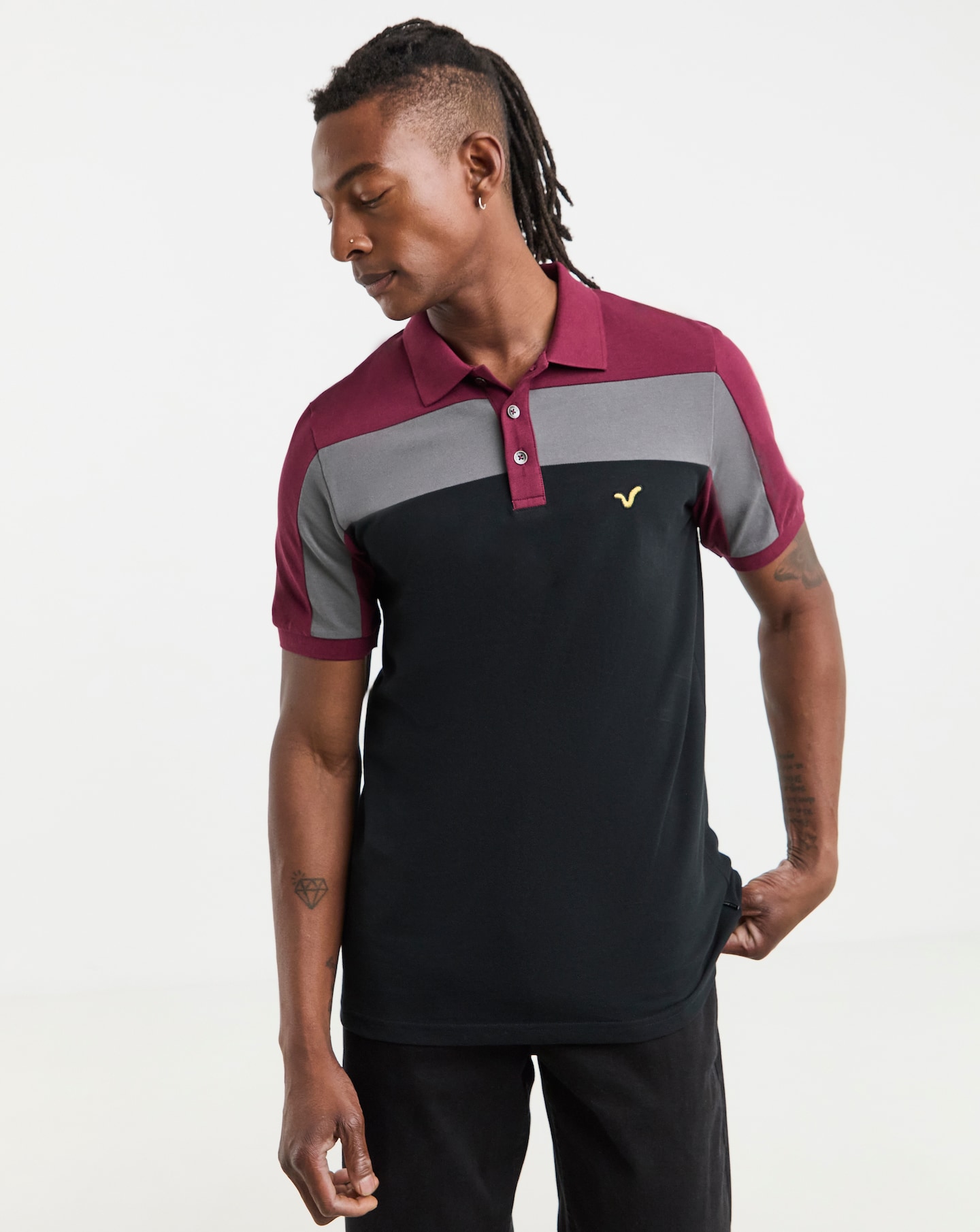 Voi Colour Block Polo Long