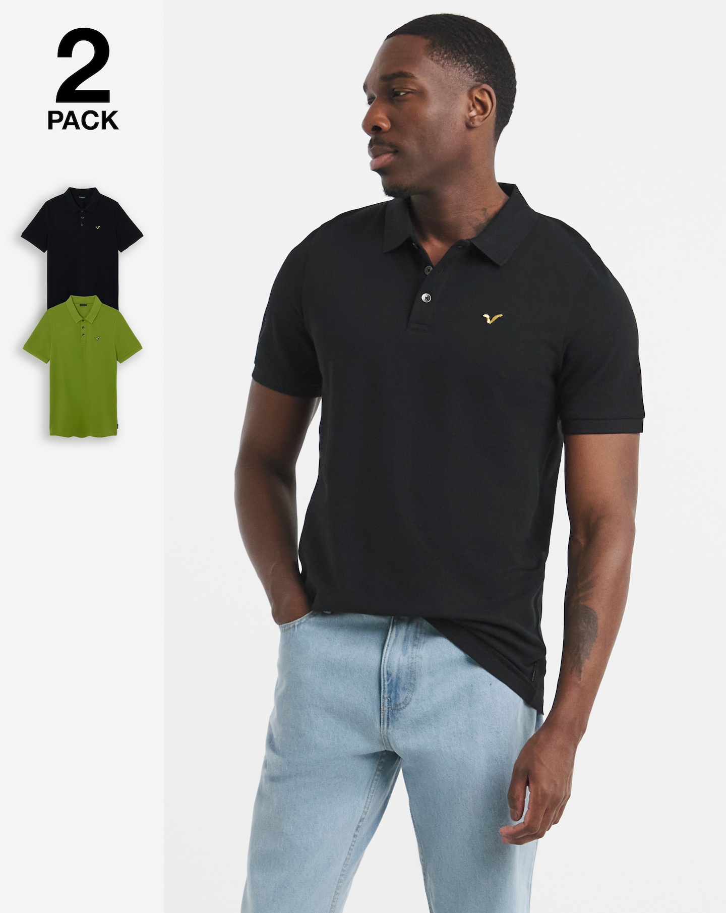 Voi 2 Pack Storm Polo Shirts Long
