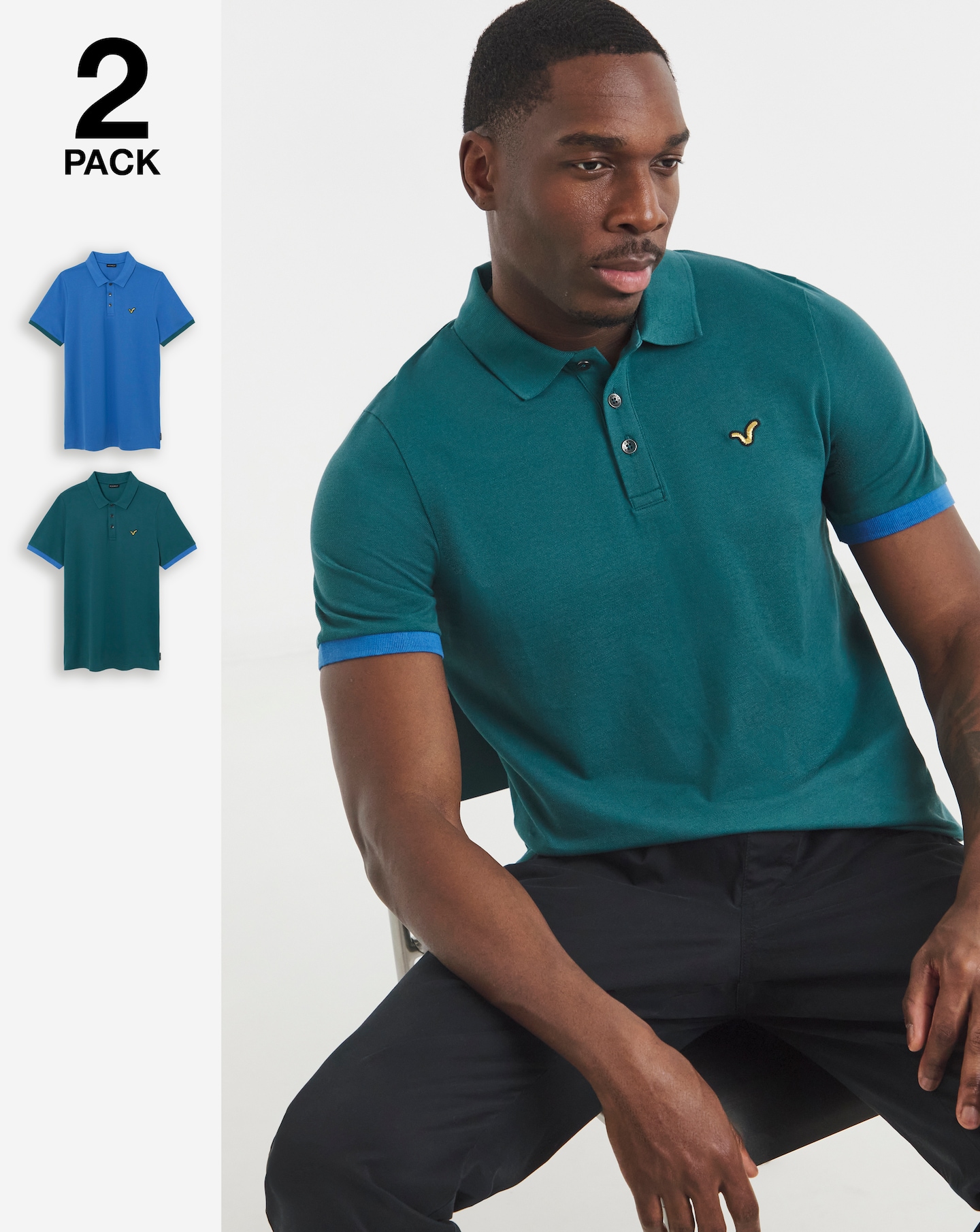 Voi 2 Pack Storm Polo Shirts Long