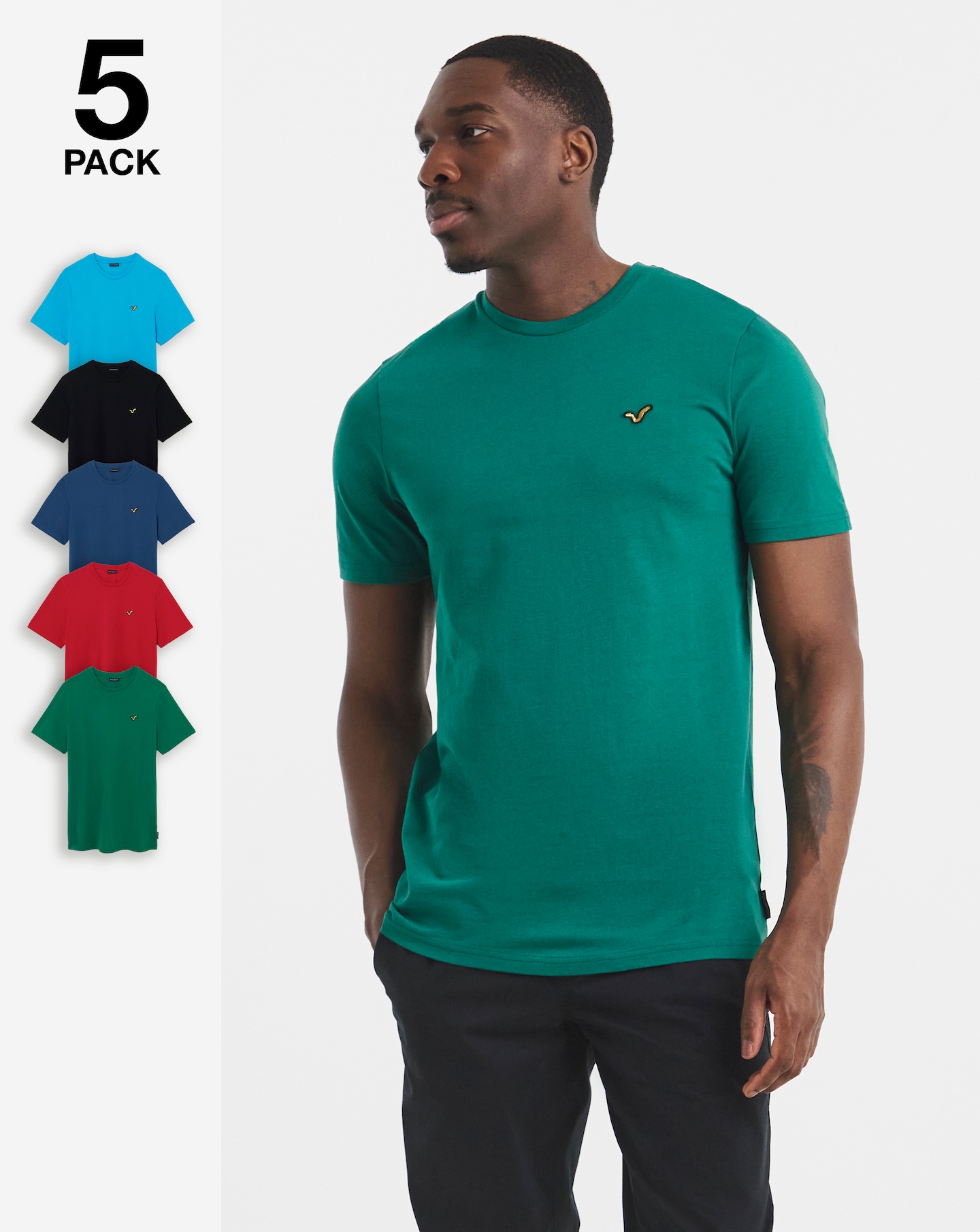 New In - Voi 5 Pack Storm T-Shirts Long