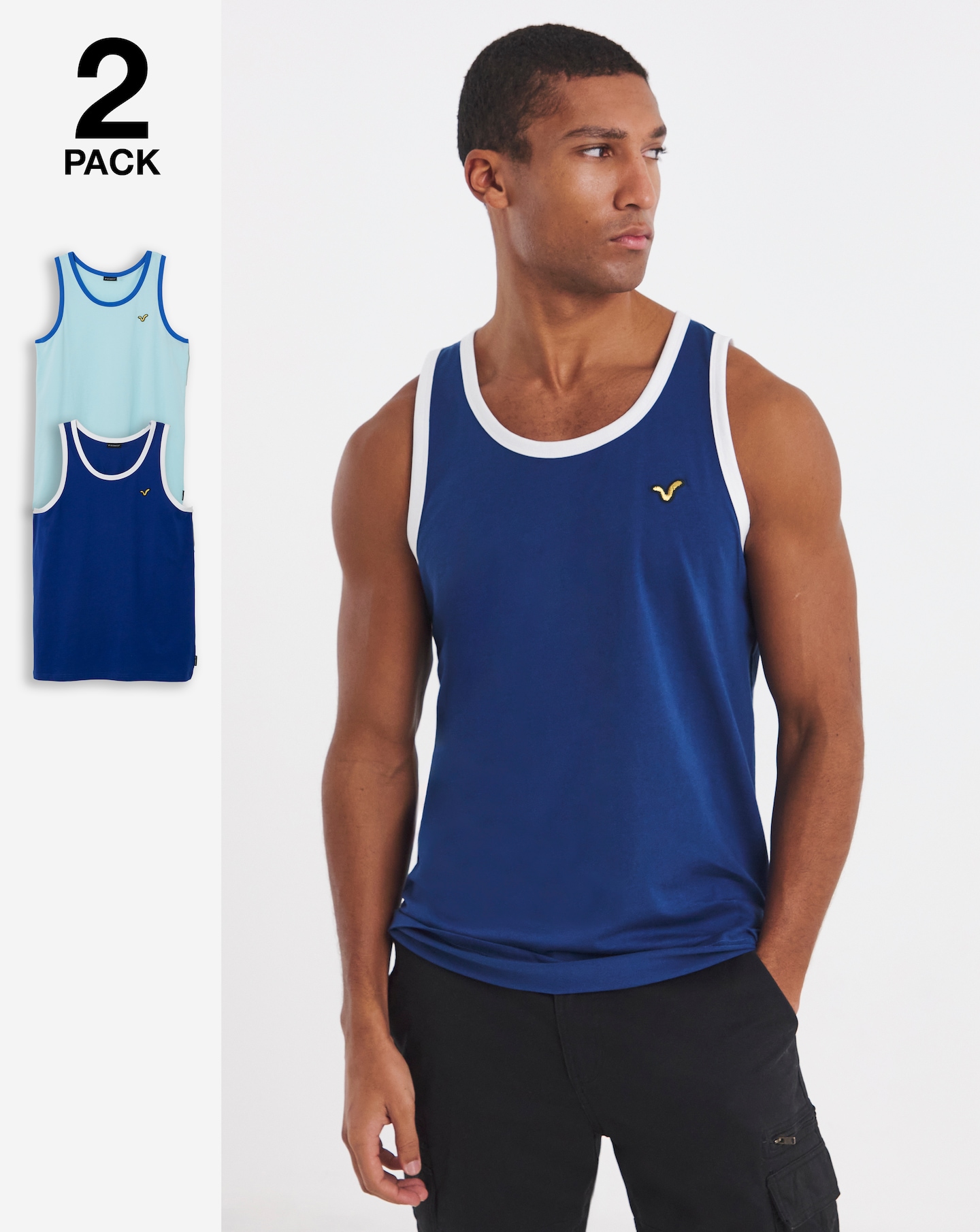Voi 2 Pack Contrast Vests Long