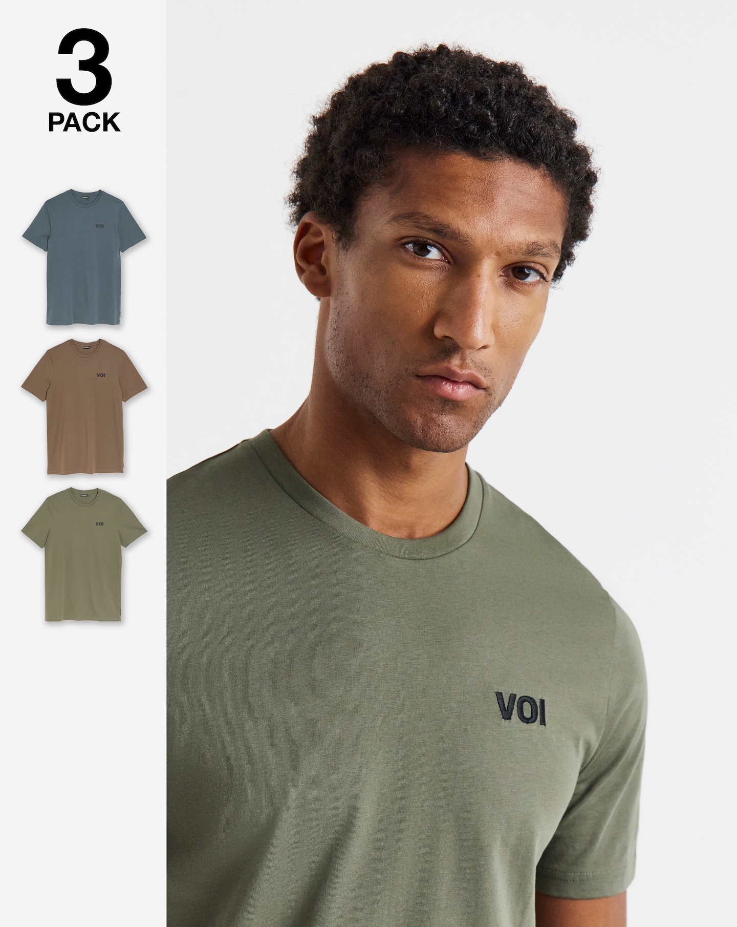 Voi 3 Pack T-shirts Long Length