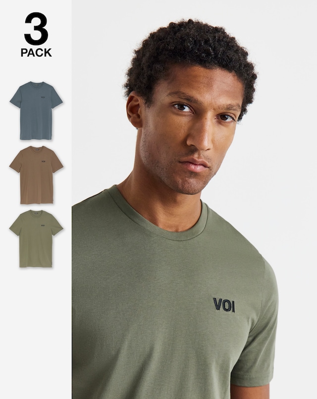 Voi 3 Pack T-shirts Long Length