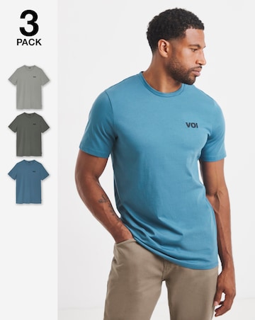 Voi 3 Pack T-shirts Long Length