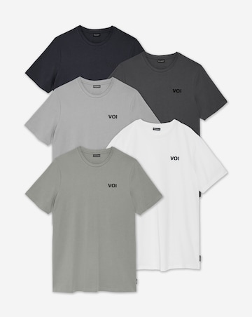Voi 5 Pack T-shirts Long Length