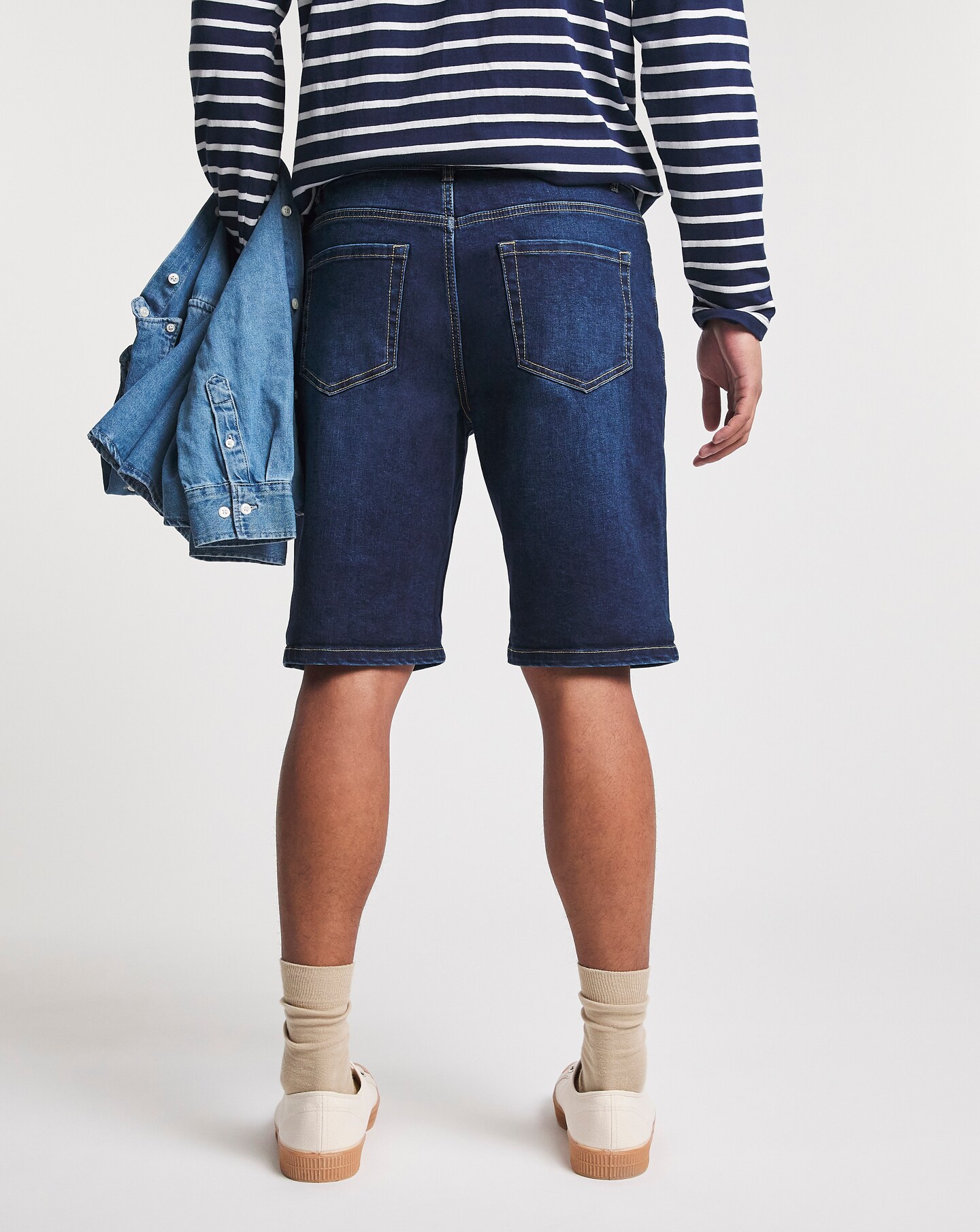 Slimming denim shorts sale