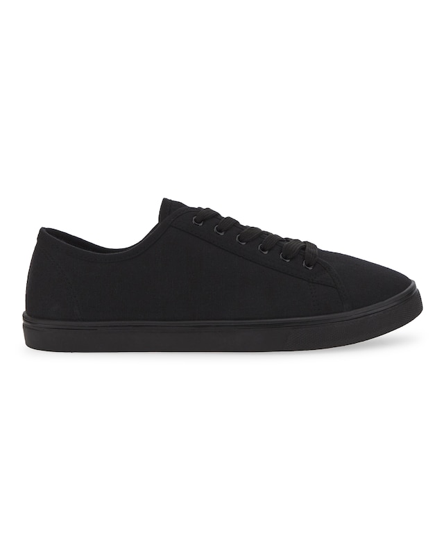 Myles Lace Up Canvas Pump Wide Fit