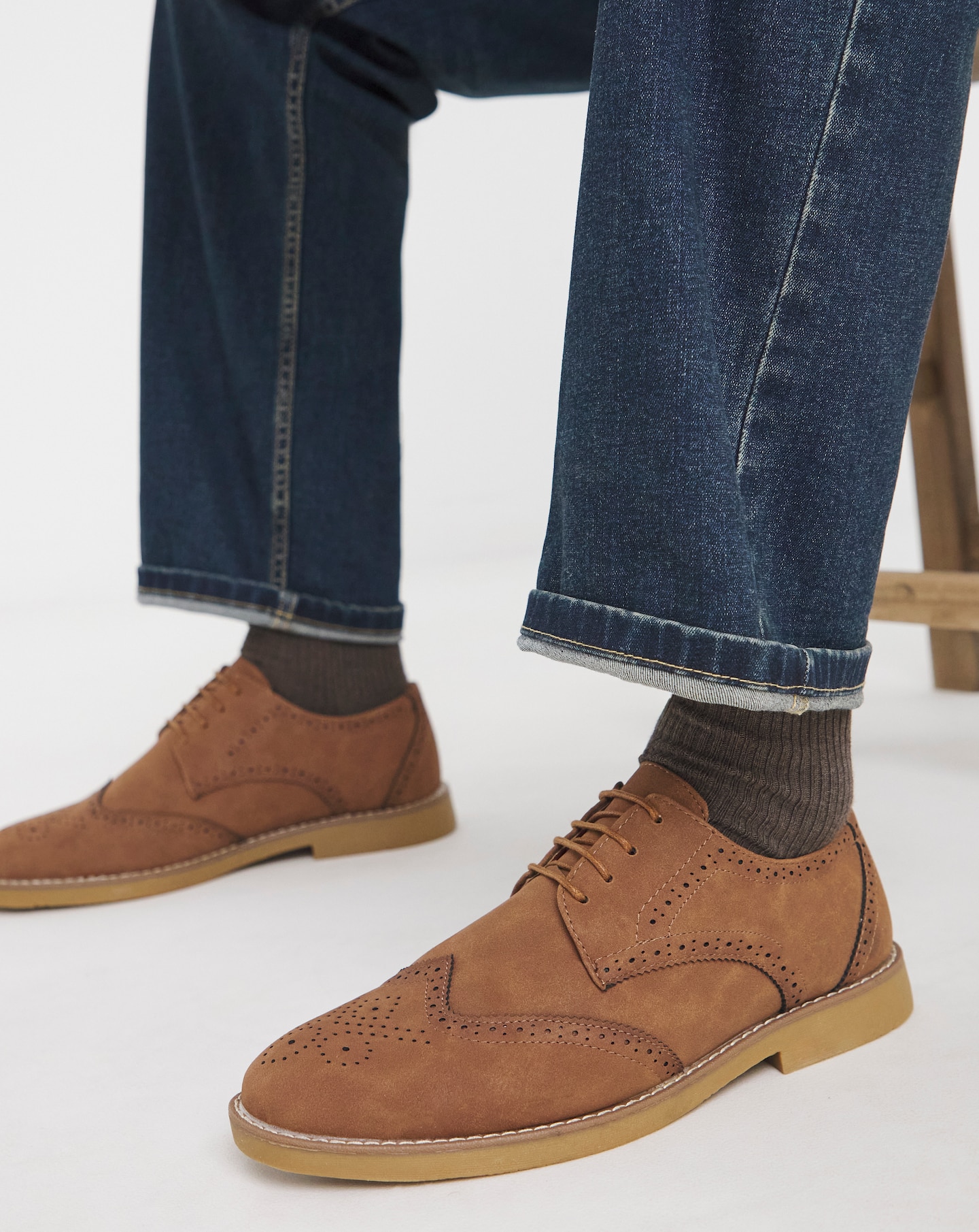 Casual Flex Brogue Wide Fit