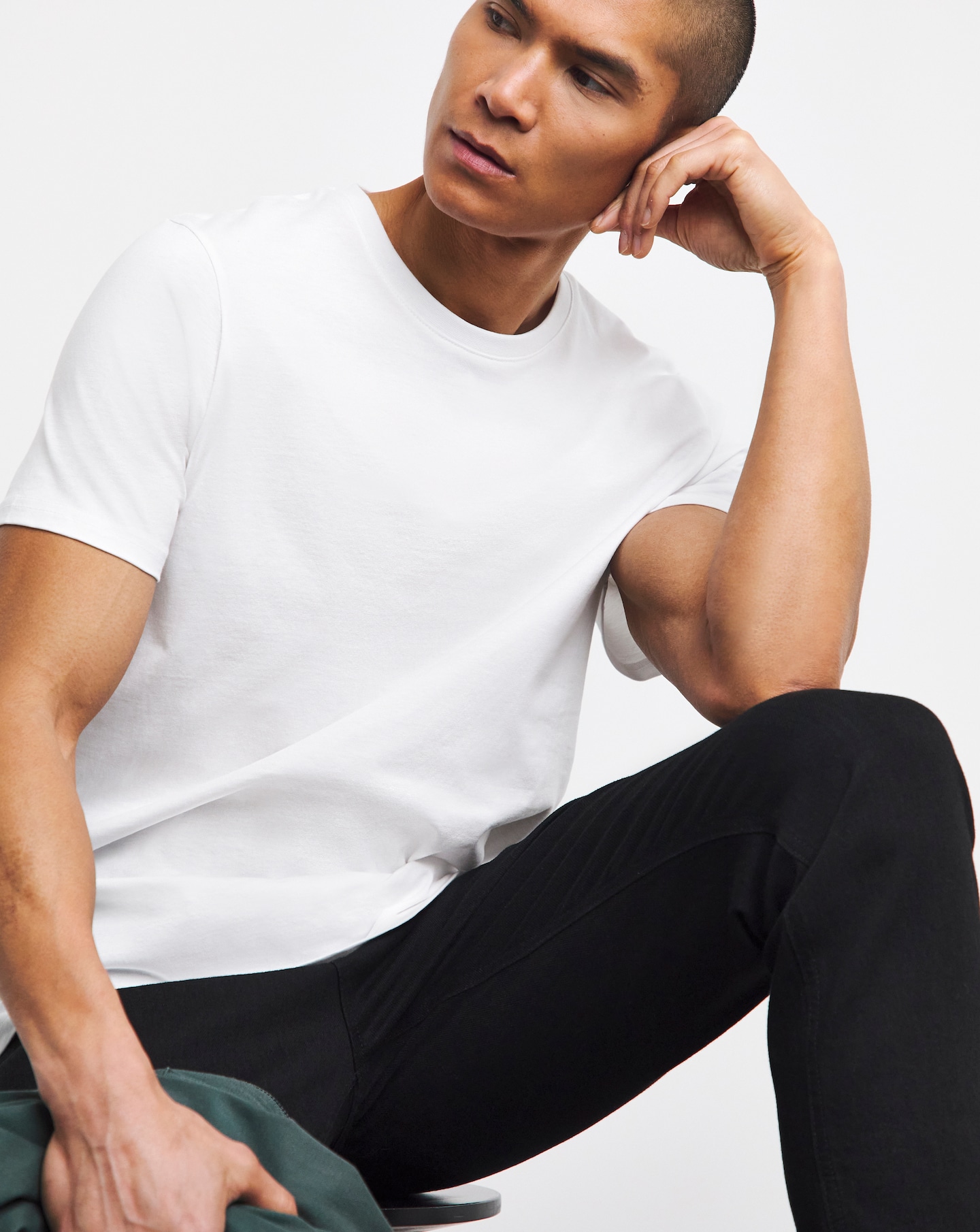 Pure Cotton Crew Neck T-Shirt