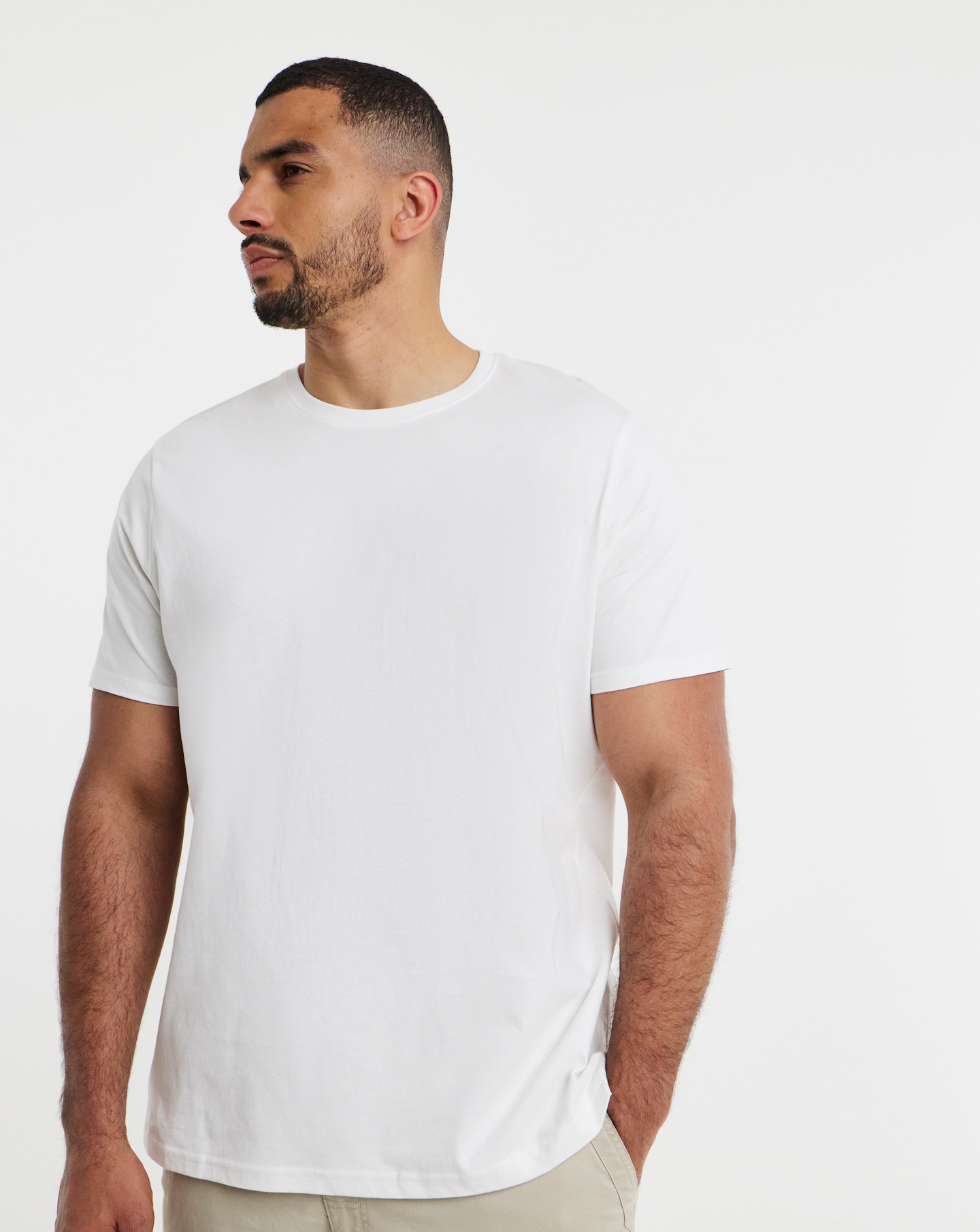 Pure Cotton Crew Neck T-Shirt