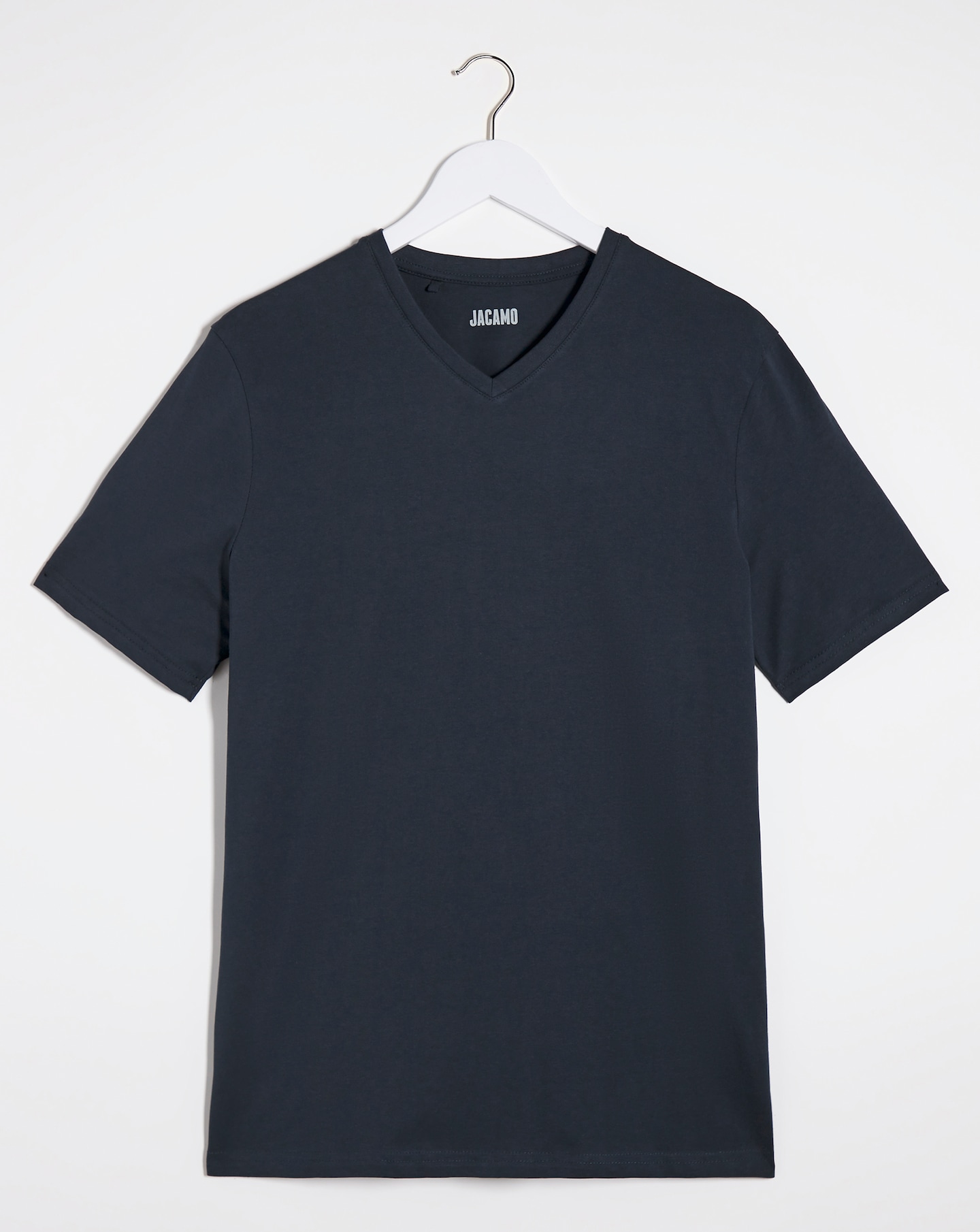 Pure Cotton V-Neck T-Shirt Long