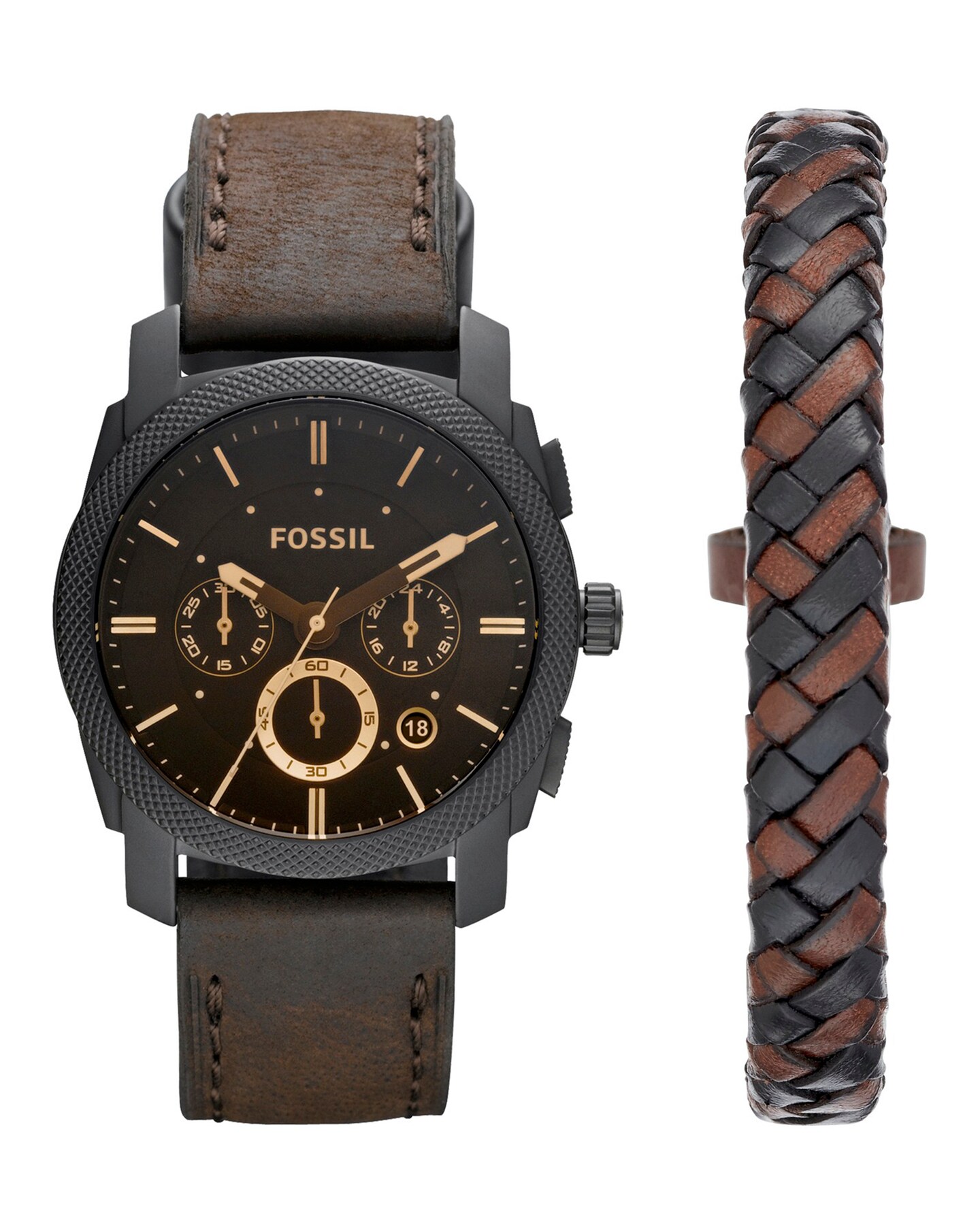 Fossil Mens Watch and Bracelet Set | Jacamo