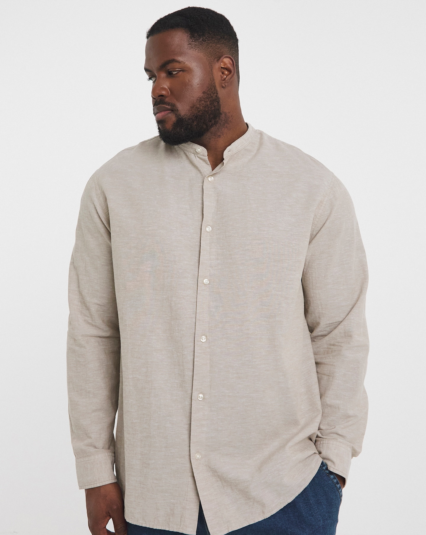 Jack & Jones Breeze Grandad Linen Shirt