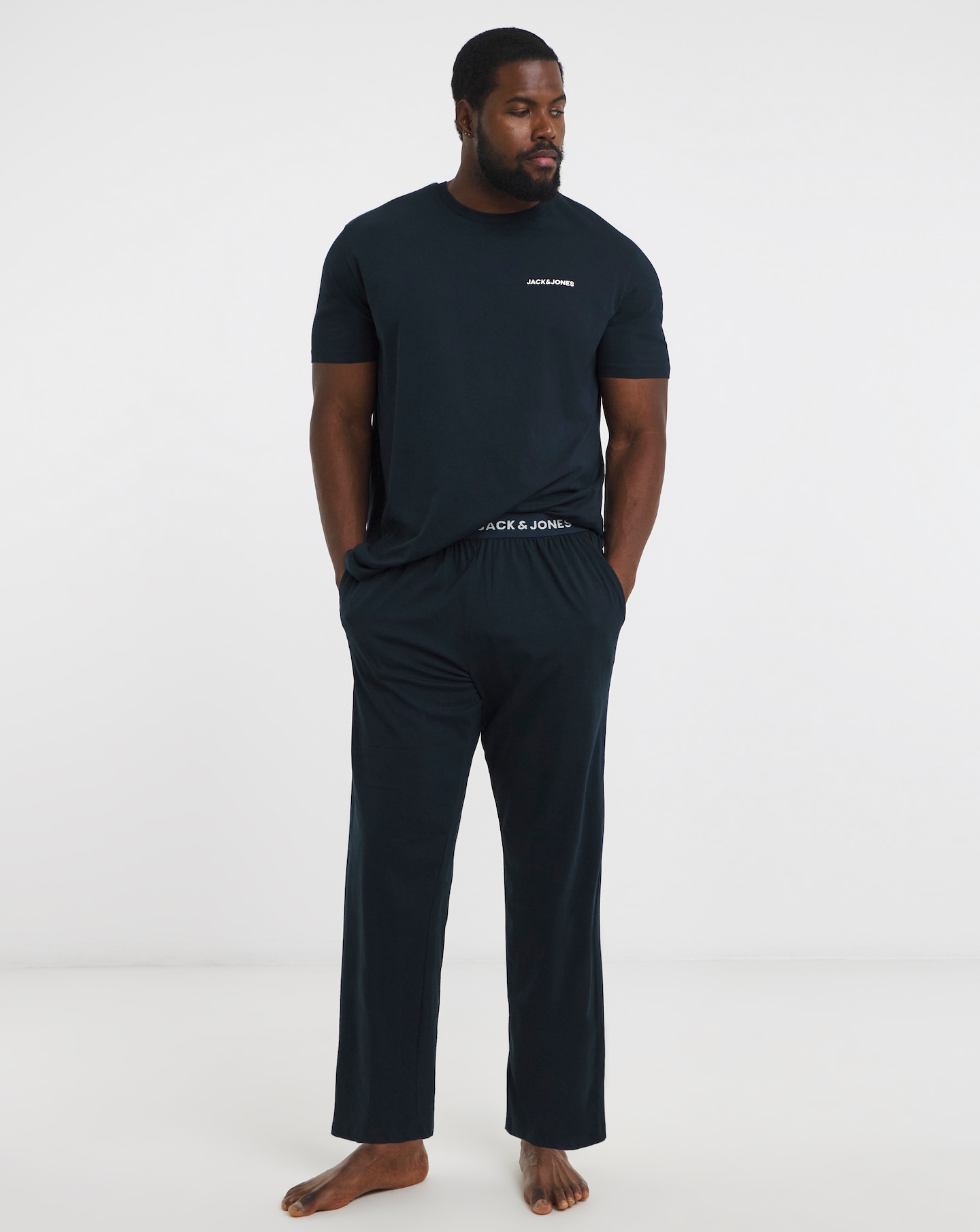 Jack & Jones Everest Logo PJ Set - Navy